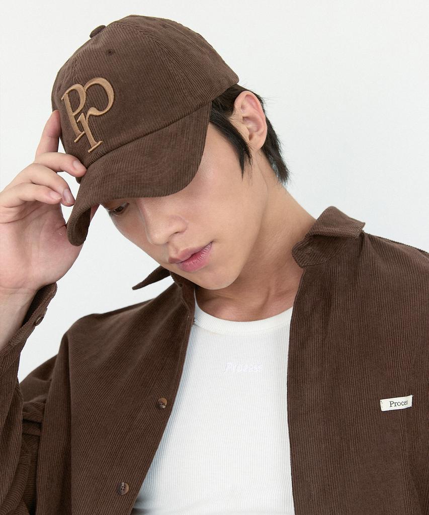 Peuloseseu Corduroy Symbol Ballcap - Brown
