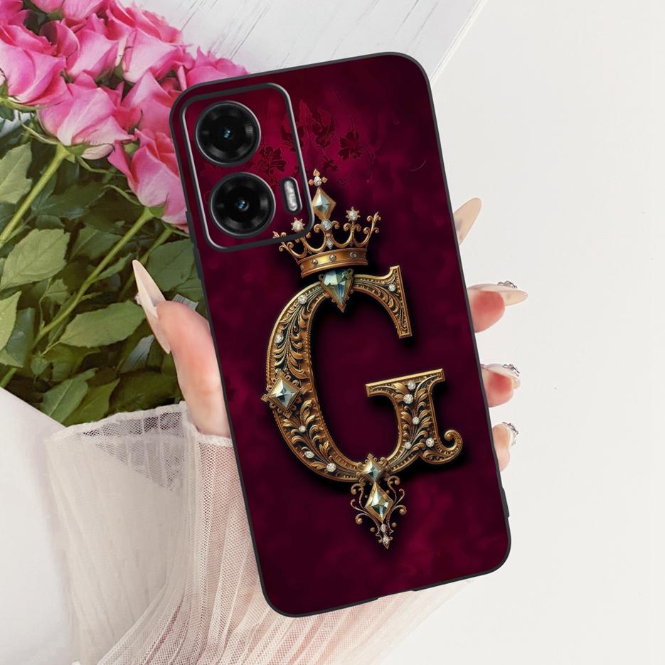 For Motorola Moto G35 Case Moto G55 G85 5G Cute Letters Cover Soft TPU Phone Case For Motorola G85 G 35 55 MotoG55 MotoG85 Shell