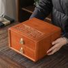 Yipan Bamboo Double-Drawer Pu-erh Tea Cake Box