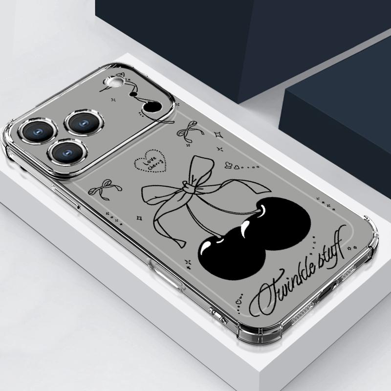 Cartoon Bear Pattern Phone Case For iPhone 17e 17 16 15 Pro Max 14 13 Pro 16 Shockproof Clear Soft Card Slot Pocket Back Cover
