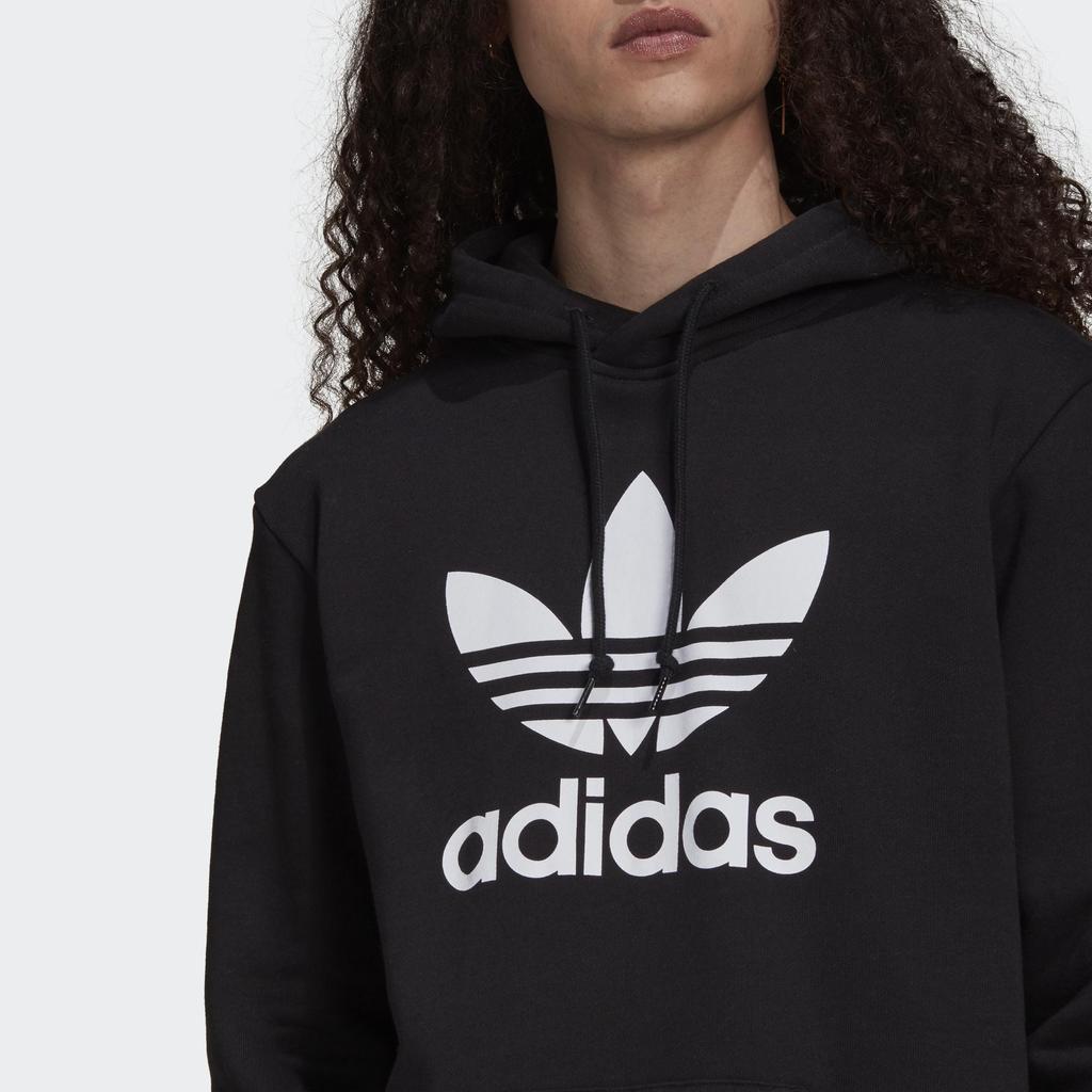 adidas Originals Men's Black Trefoil Hooded Sweatshirt H06667