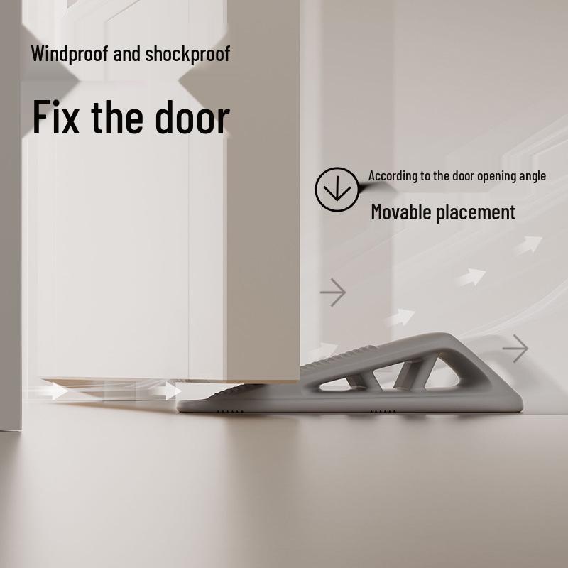 Retractable Silicone Door Stopper & Anti-Collision Windproof Blocker