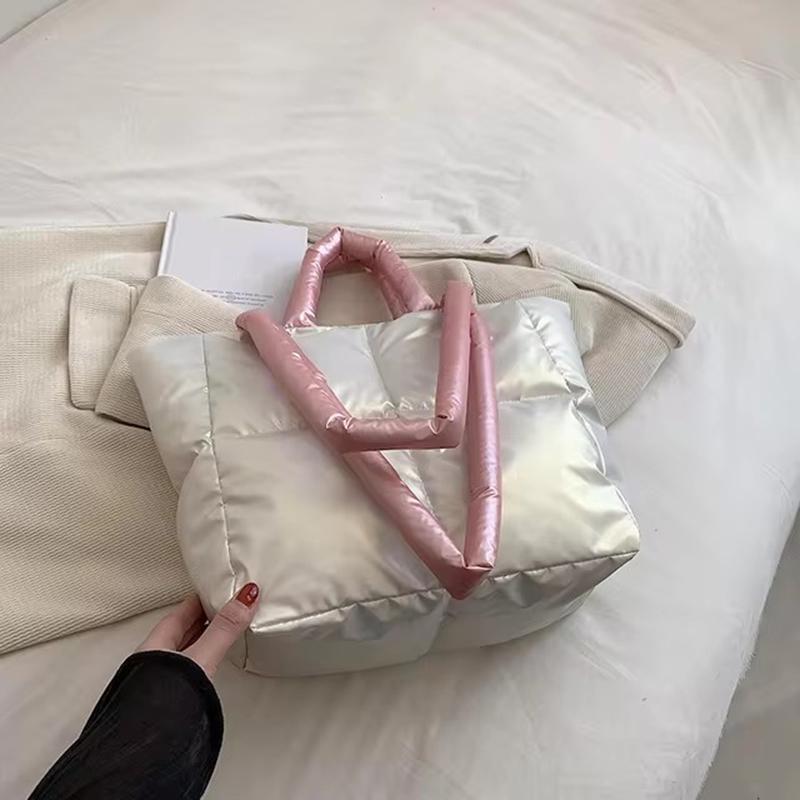 Handbag Female Large-capacity Bag Female New Tide Fashion Shoulder Bag Fall And Winter Shopper Puffer Tote Bag