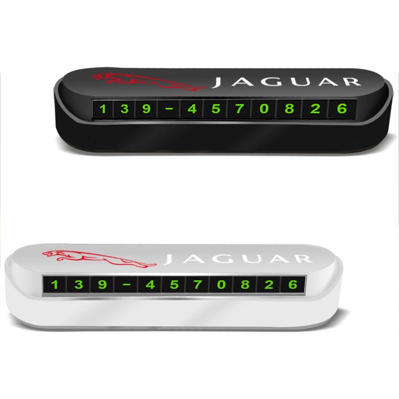 1 szt. Nowa tymczasowa karta parkingowa do samochodu Odznaka Stylizacja samochodu Dla Jaguar XF XE XJ F-Pace X-Type S-Type F-Type E-Pace I-PACE XK