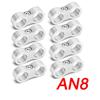 8Pcs Universal Aluminum AN4 AN6 AN8 AN10 AN12 Car Billet Oil Fuel Water Hose Tube Seprator Divider Clamp Line Separator Bracket