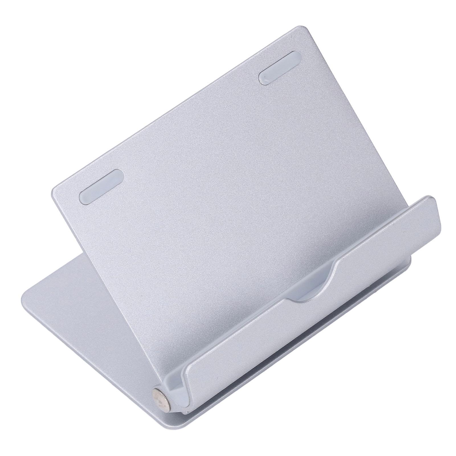 

Подставка для сотового телефона, серебристая, маленькая, портативная, вращающаяся на 360 градусов, регулируемая, складная, из алюминиевого сплава