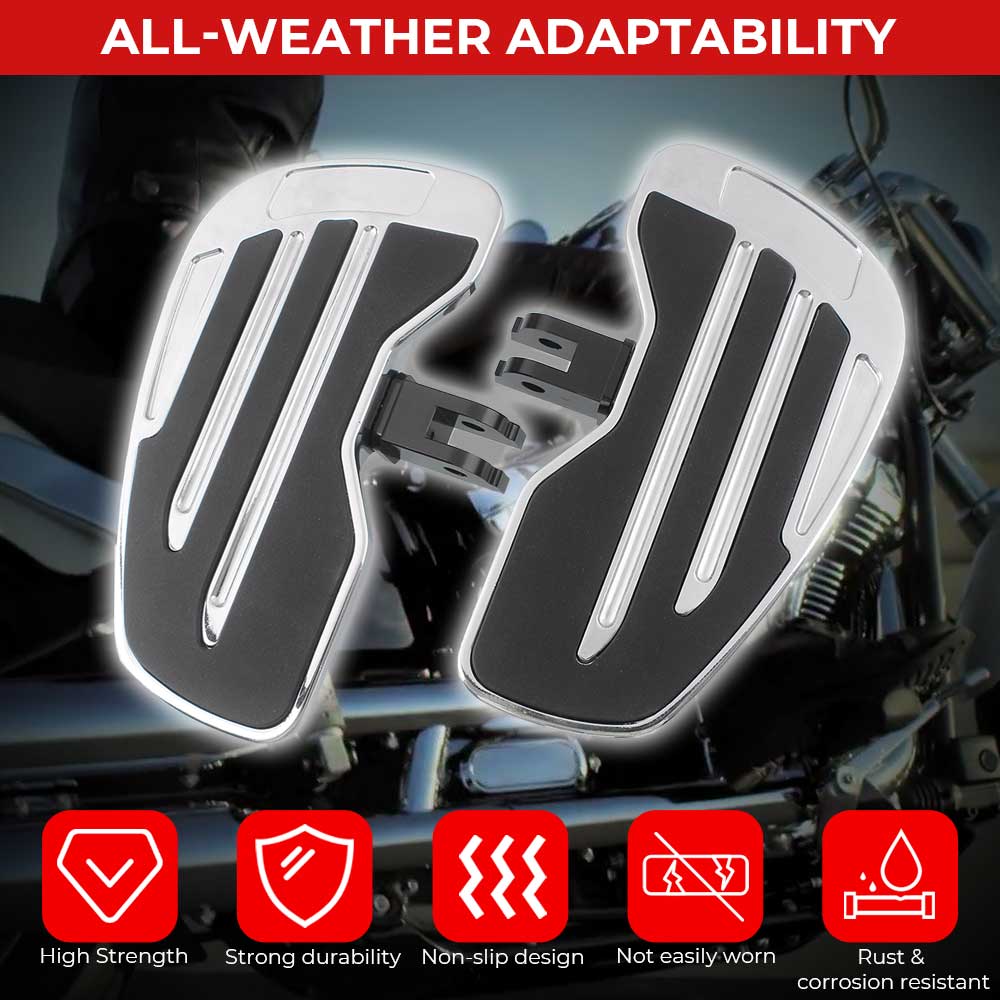 Motorcycle Foot Pegs Rider Footboard Driver Footrests Accessory Fit For Harley Softail Street Bob 114 FXBBS 2021 2022 2023 2024