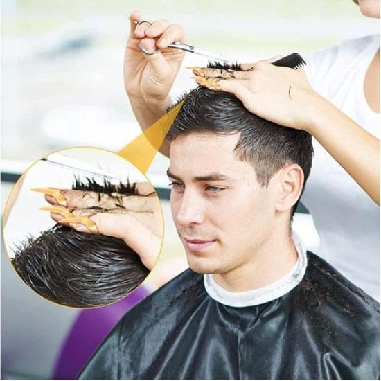 5PCS Silver Finger Claws Cosplay Claws Rings, Punk Rock Nail Finger Armor Gothic