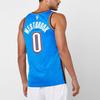 Nike NBA Oklahoma City Thunder Russell Westbrook 0 Swingman Jersey 'Blue' Men's AV4955-403
