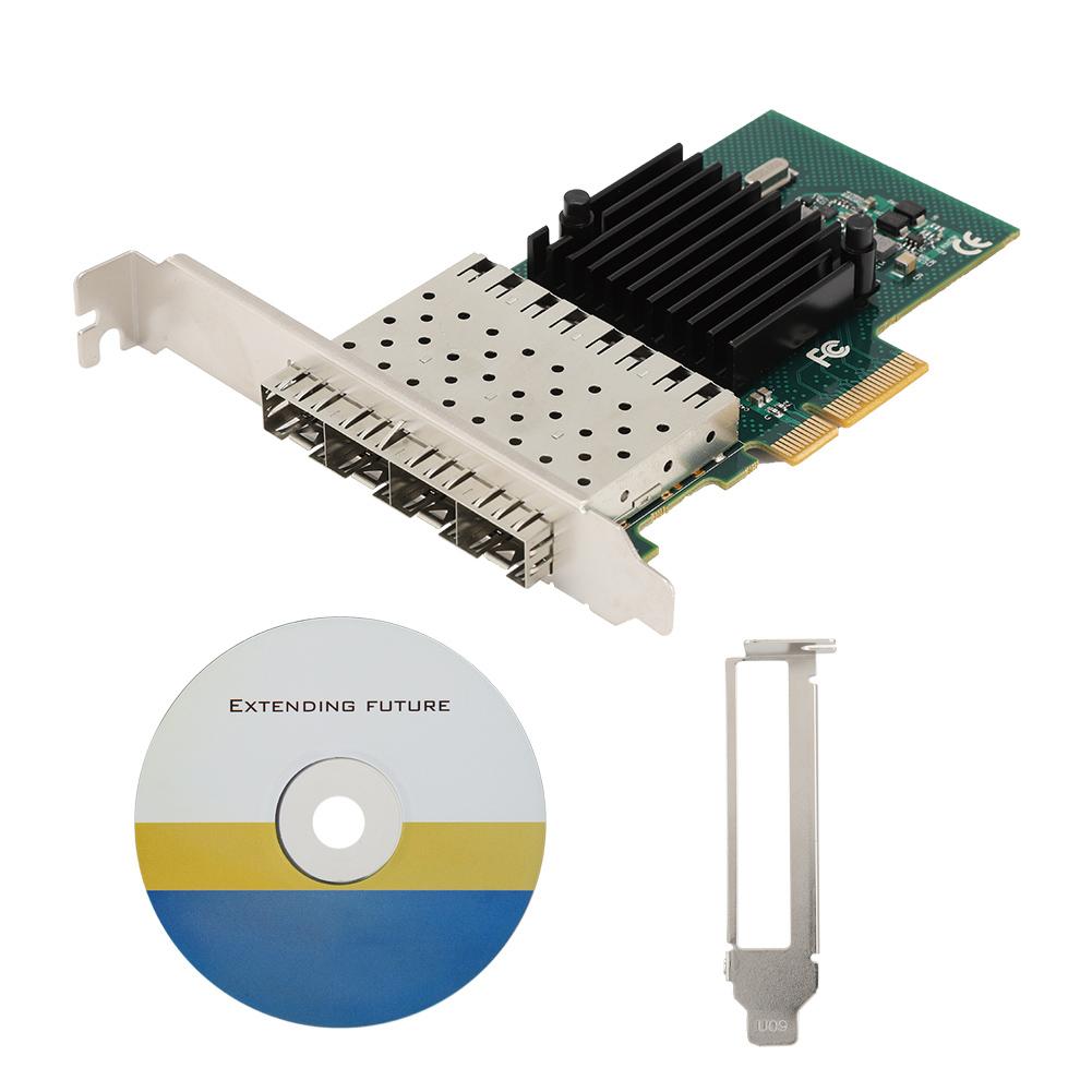 

SE LGI350A 4FB PCI-E X4 4-Port Gigabit Fiber Server Adapter EtherneT network Card