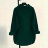 Autumn/Winter Plus Size Versatile Solid Color Long Sleeve Shirt - Korean Style