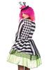 LEG AVENUE Deliriously Mad Hatter Dress with Choker and Size 85459 Multi-Print Hat, Small, Multi,