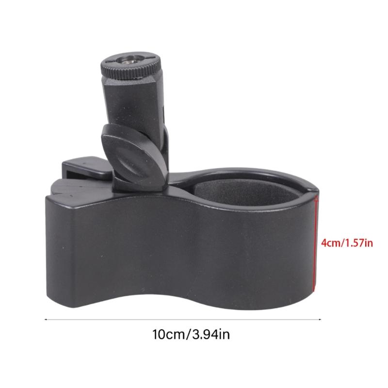 Microphones Stand Clip Holder For Hair Dryers Flashlights Telescopes Featuring Angle Adjustment Knob Design