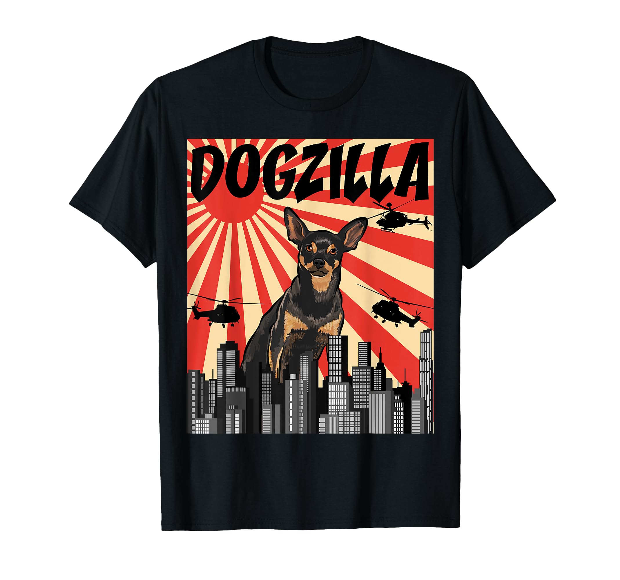 

Funny Dog Miniature Pinscher T-Shirt чёрный