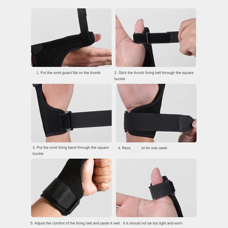 1 Stück Handgelenk Daumen Hände Unterstützung Verstellbarer Fingerhalter Schutzband Bandage Schutzhülle Schützt Finger
