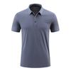 Summer Men's Middle-aged and Elderly Business Casual Polo Shirt, Collar T-shirt, Short Sleeved Men's Top