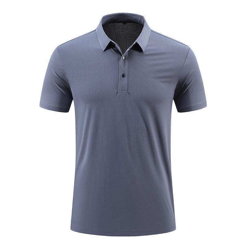 Summer Men's Middle-aged and Elderly Business Casual Polo Shirt, Collar T-shirt, Short Sleeved Men's Top