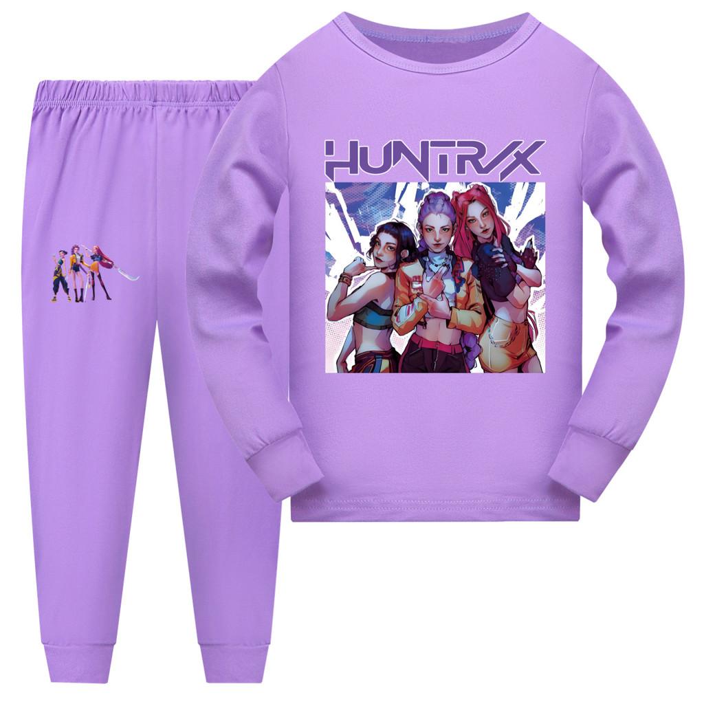 Kpop Witch Girl Costume Set For Kid Cotton Short Sleeve Shorts Family Pajamas 110