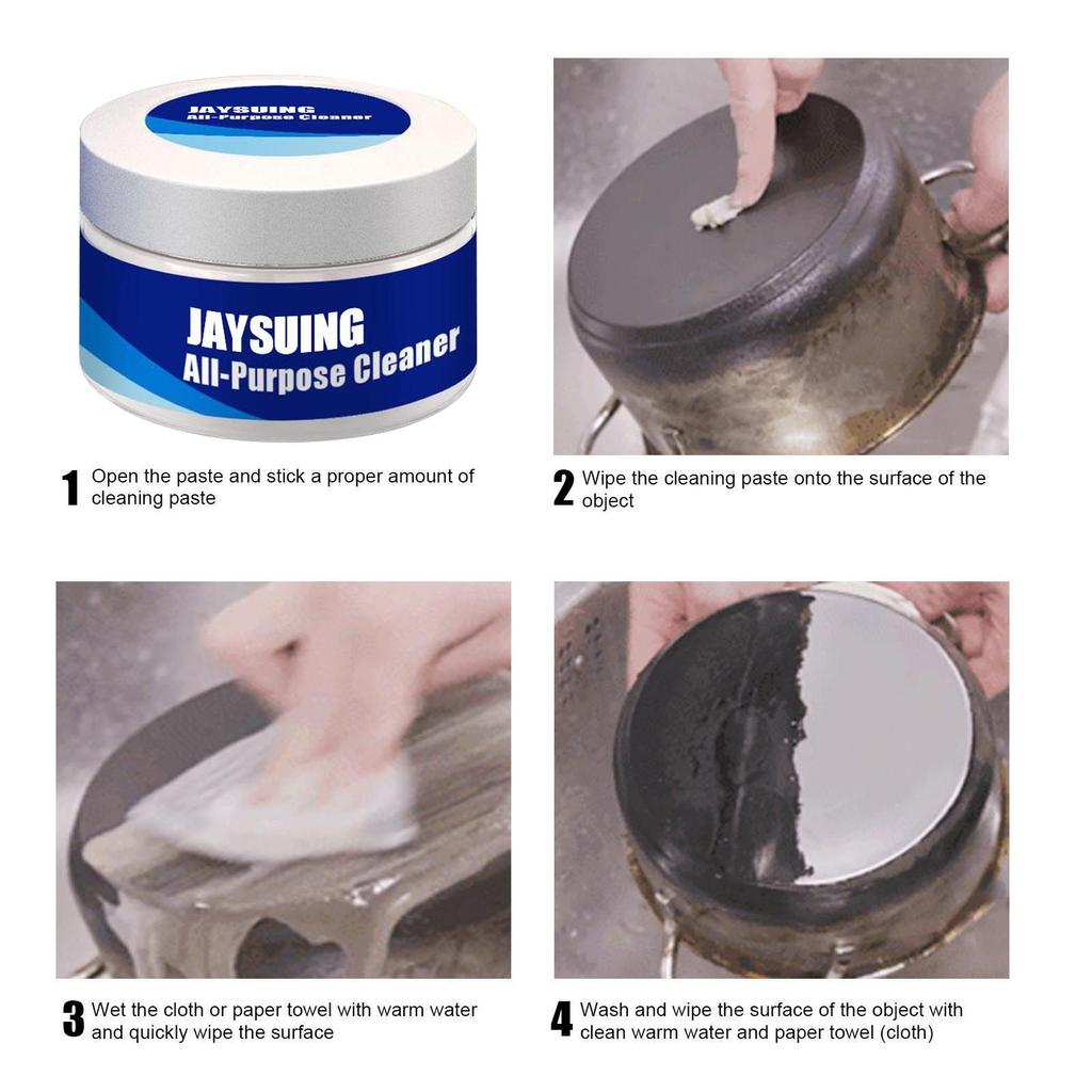 Kitchen Heavy Oil Cleaning Cream Cleaning Pot and Bowl Rust Remover Multipurpose Fabric Wood Floor Cleaning Cream