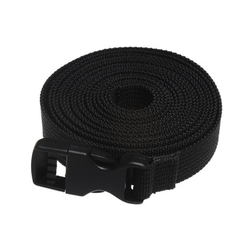 Cestovní uvázané nylonové zavazadlo s přivázaným nákladem Černé Odolný popruh na opasek s přezkou vačkou Cestovní sady Outdoor Camping Tool