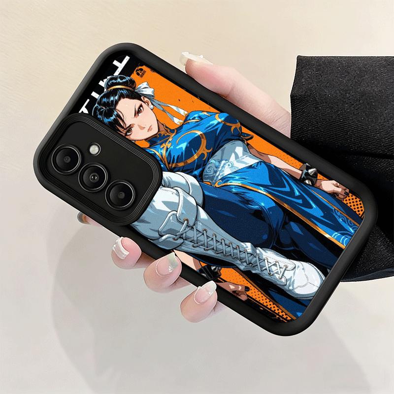 Phone Case for Samsung Galaxy S26 S25 Ultra S24 FE ChunLi S-Street F-FighterS Shell S23 Plus S22 + S21 S20 5G Soft Silicone Fund