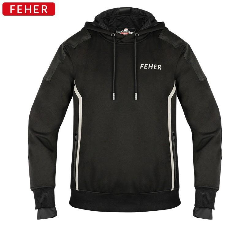 Unisex Motorcycle Riding Hoodie Jacket Fall Winter Thermal Protective Outerwear Scooter Bike Riders