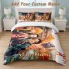 Bedding Set 1 Duvet Cover 2 Pillowcases Demon Slayer Print Soft Bed Linen Bedroom Decor