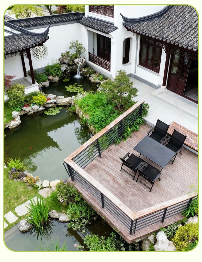 Top-Rated Outdoor Folding Table and Chairs Set with Umbrella - Casual Teslin Chairs for Balcony and Courtyard
