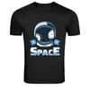 Space Galaxy Satellite Exploration Graphic T Shirt