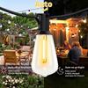 ST38 Outdoor Solar LED String Lights - Courtyard & Holiday Decor