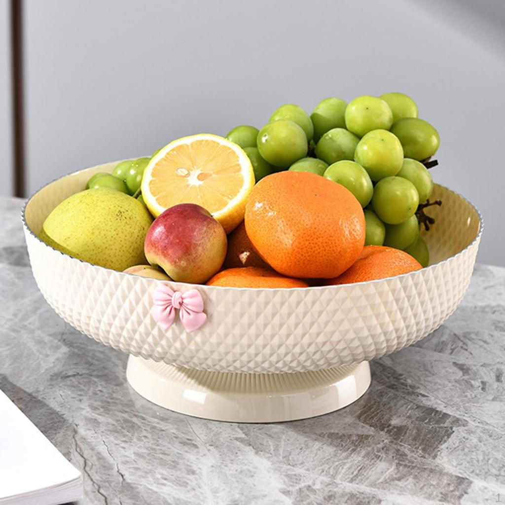 Pitycbo Frutta piedistallo che serve ciotola cesto di frutta a piedi Porta di verdure vassoio per banco di cucina per banchetti per l'anniversario, Grigio