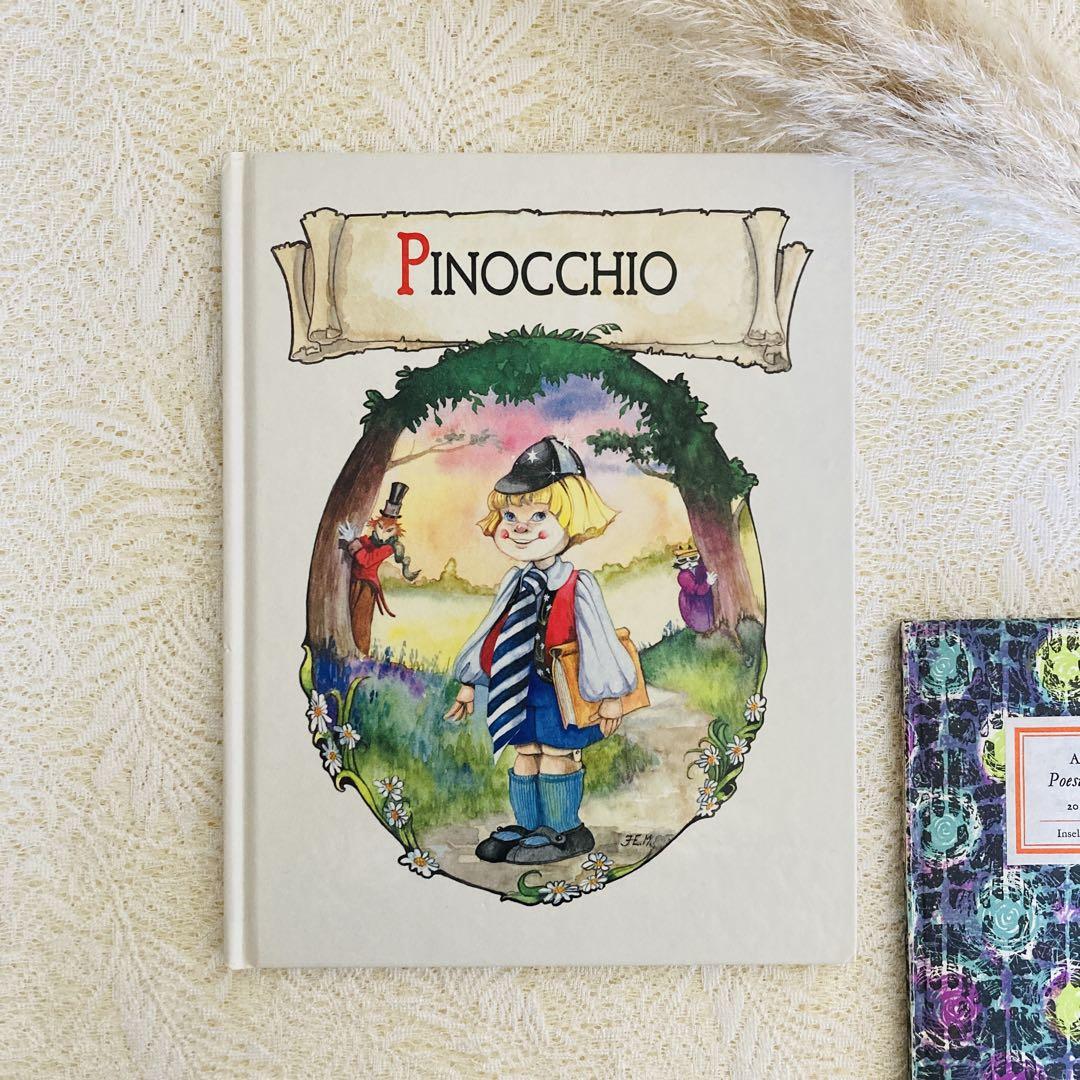 

[USED] Foreign books, old books, German picture books, Pinocchio , illustrations with gentle colors and warmth