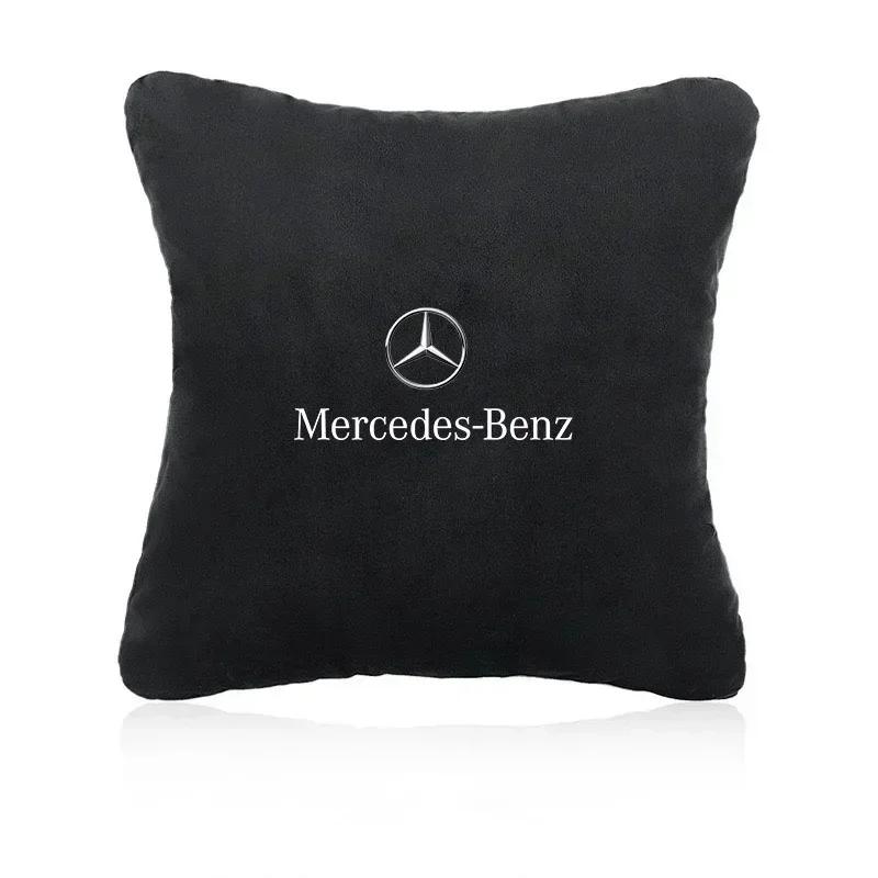 For Mercedes Benz AMG GLE GLS CLS GLC CLA GLA GLK ML C197 R231 W167 Car Seat Pillow Neck Headrest Protect Seat Belt Shoulder