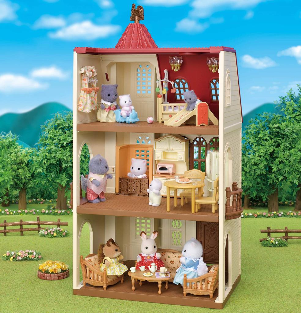 Epoch Sylvanian Families Haus [Haus mit rotem Dach und Aufzug] Ha-49
