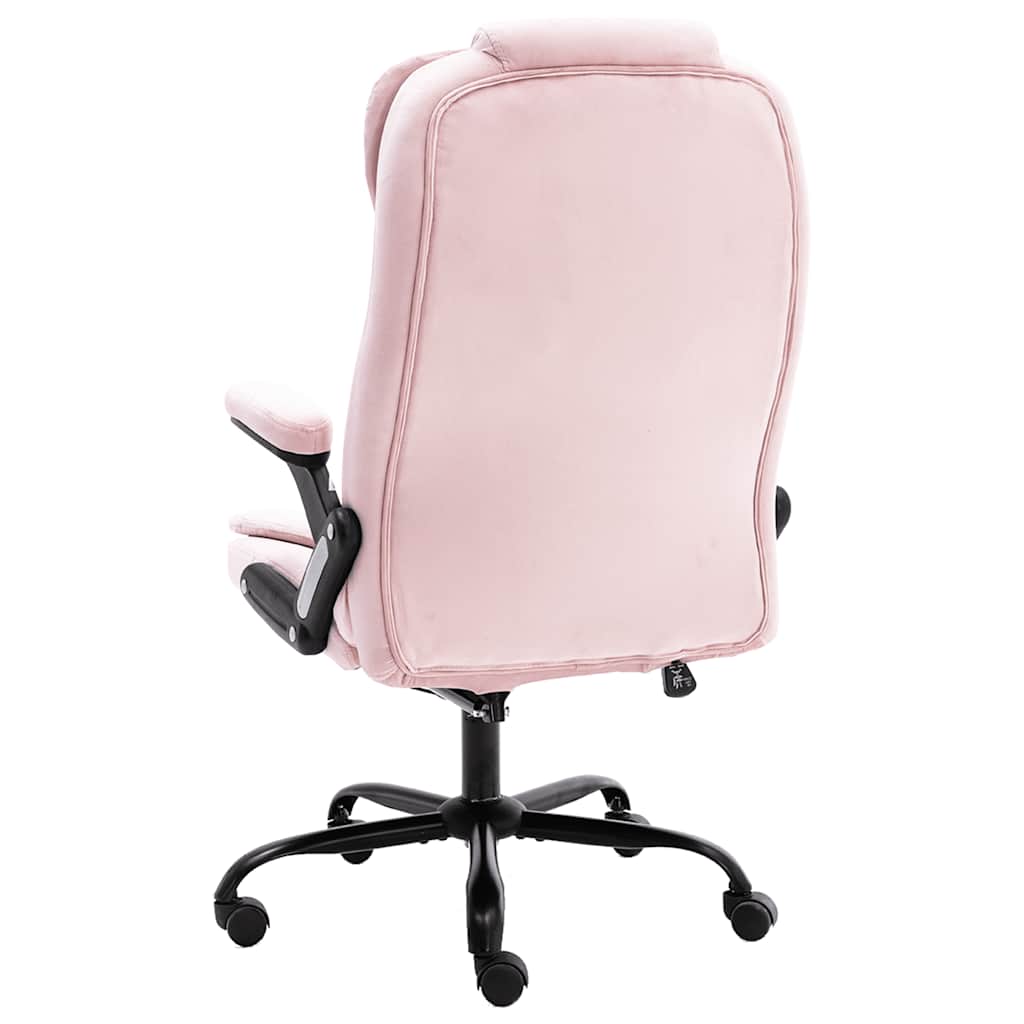 Massage Office Chair Pink Velvet