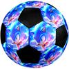 Sonic the Hedgehog Soccer Ball Colorful All Ages Machine Stitched PVC Competition Ready Durable High-Bounce.SIZE5