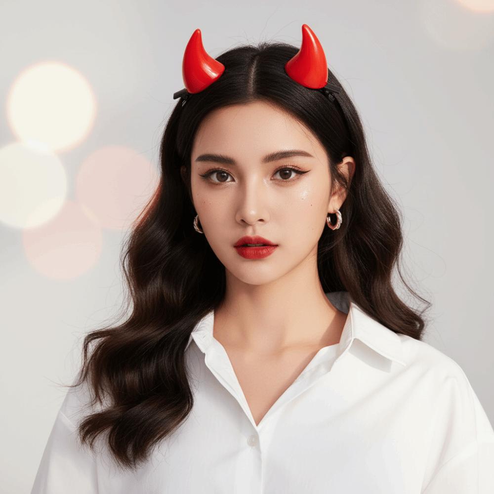 Resin Devil Horn Hairpins Miniature Ox Horn Hair Clips Demon Horn Barrettes  Anime Expo