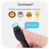 Kill Time Toys Answer Pen ABCD Select Rotary Neutral Pen Creative Rotatable Gel Pen  Stationery
