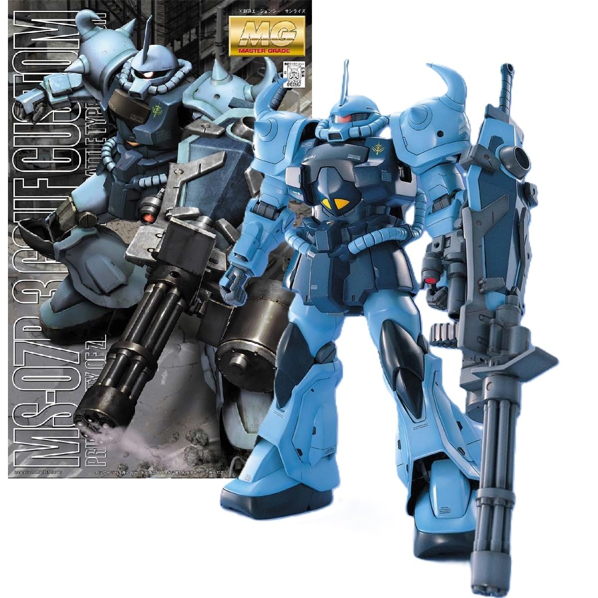 [MG] MS-07B-3 Gouf Custom Mobile Suit Gundam 08th MS Team 1/100 Scale Pre-colored Plastic Model Kit