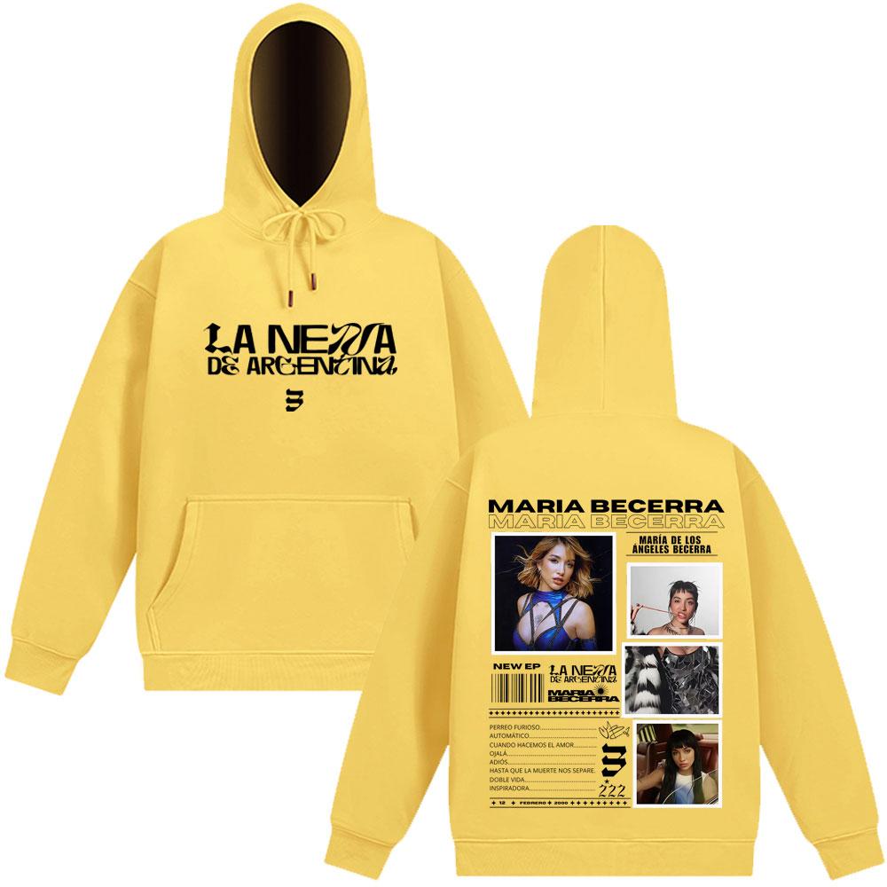 Singer Maria Becerra La Nena Album  Tour Print Hoodie Men Women Fashion Clothing Pullover Winter Loose Fan Gift Sweatshirt