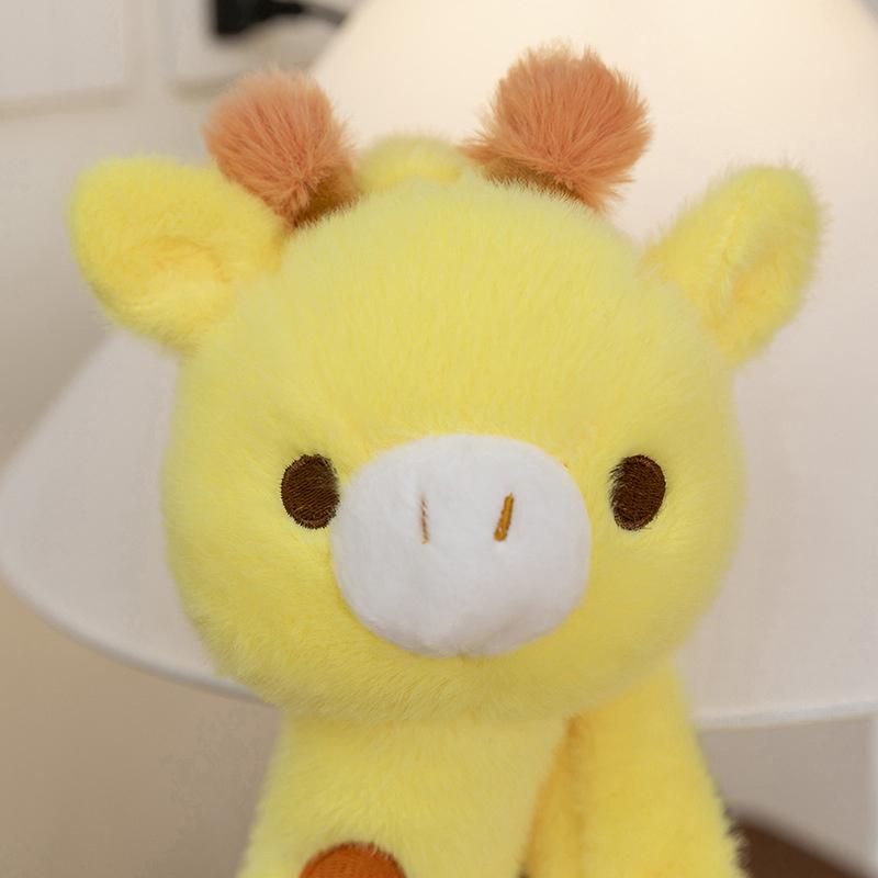 Cartoon Animal Giraffe Plush Crossbody Bag Girly Large Capacity Portable Cute Funny Giraffe Shape Shoulder Bag With Zipper Gifts