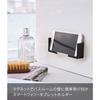 Yamazaki Magnetic Bathroom Tablet Holder Black, Approx. W5 X D2.5 X H5cm, Tower, Fits Various Sizes, 4982