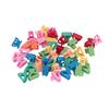 100pcs Mini Hair Clip Curved Moon Shaped Mixed Color Strong Grip Cute Tiny Hair Claw Clip for Ponytail Fine Hair