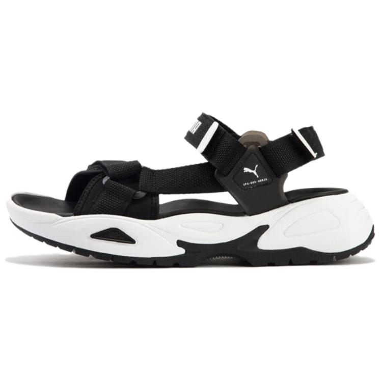 Puma Traek Lite Comfortable Casual Beach Sandals Unisex Sandals Black White 389075-08