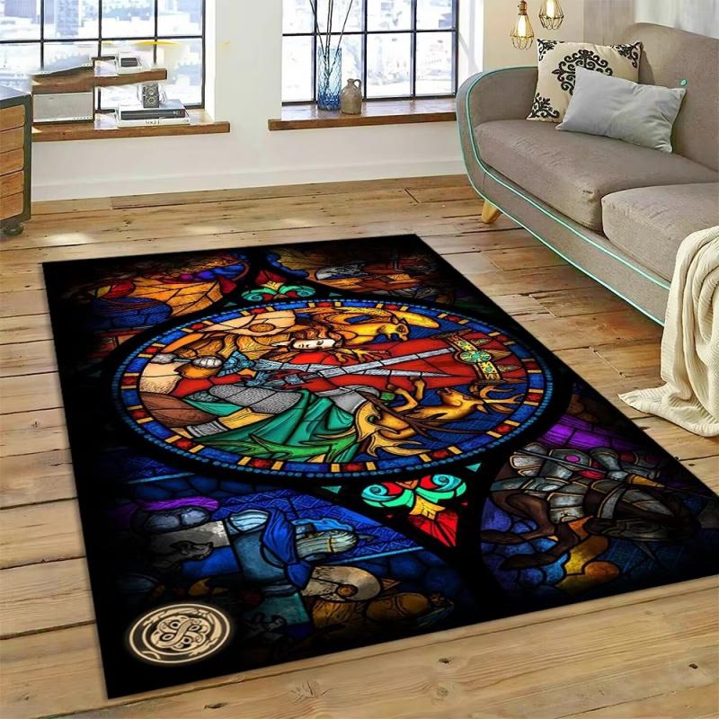 HD Heroes of Might and Magic Retro Games Rug Carpet for Living Room Bedroom Decor,Floor Mat Non-slip Decoration for Sofa Doormat