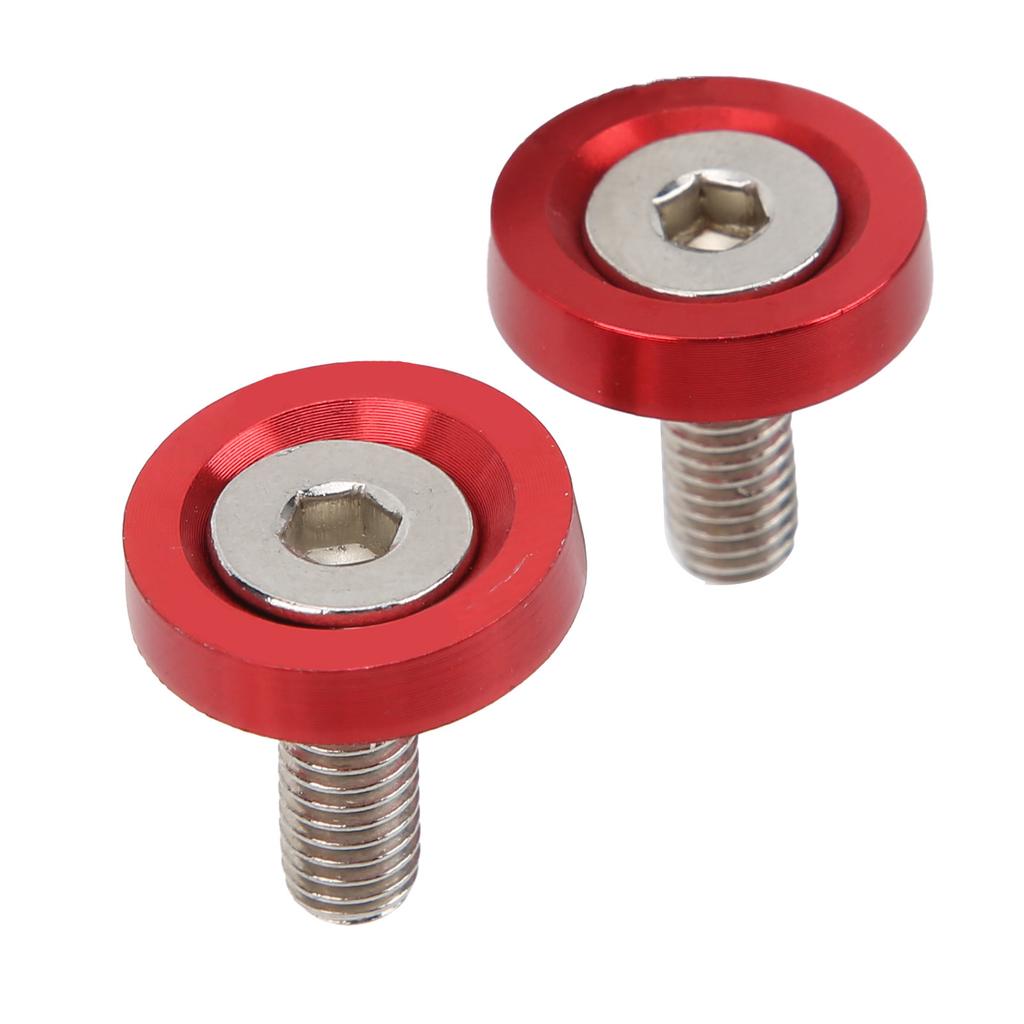 10 Set Car Engine Bay Dress Up Kits M6 Bonnet  s Red Washers Modification Maintenance
