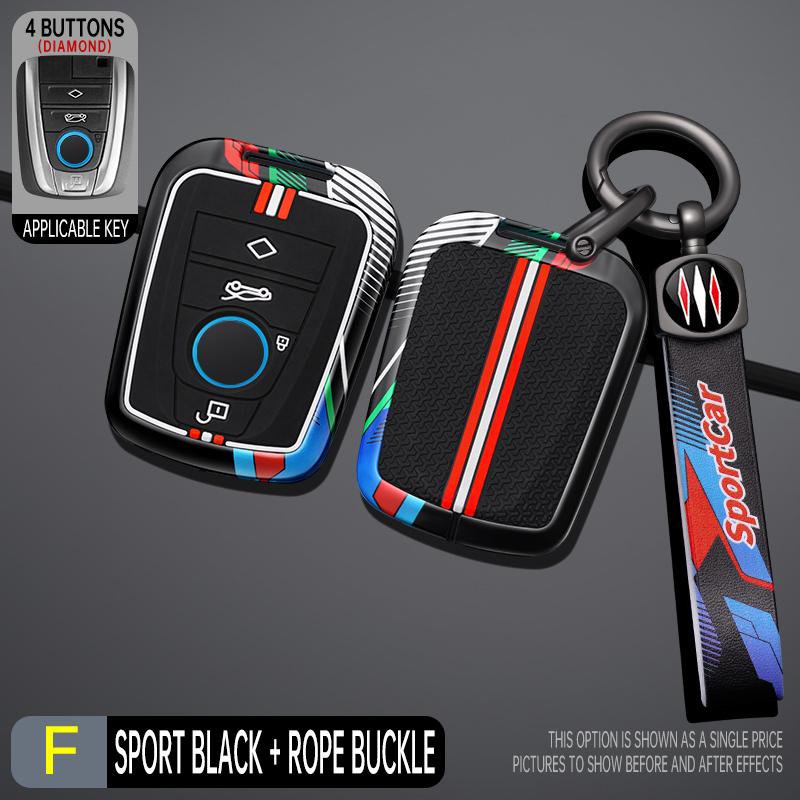 Interior Mouldings Zinc Alloy Car Smart Remote Key Case Cover Protective Shell Fob for BMW I3 I8 Series CAR interior Key Bag Key