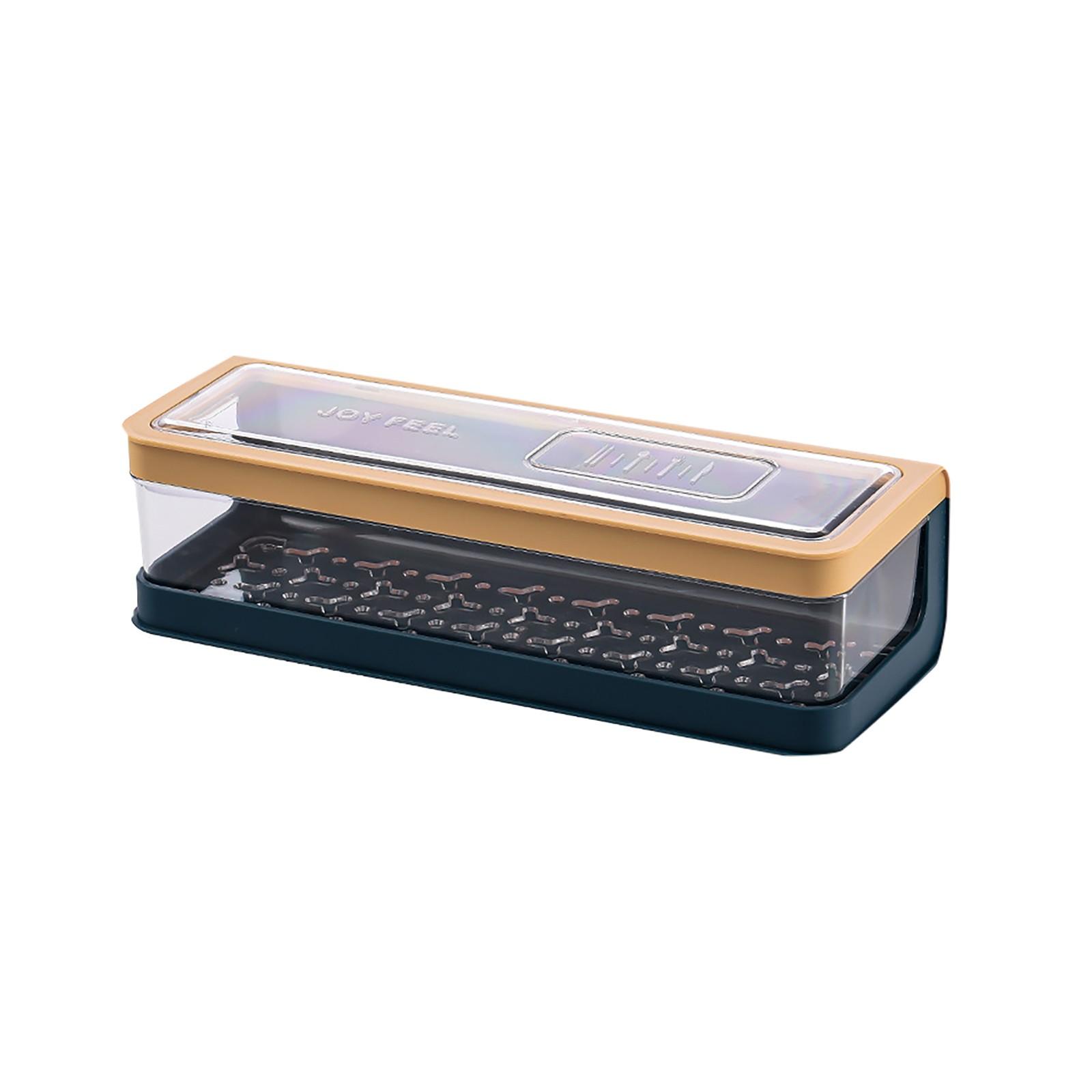 

Кухонная посуда Клетка для хранения палочек для еды Столовые приборы Хранение посуды с крышкой синий