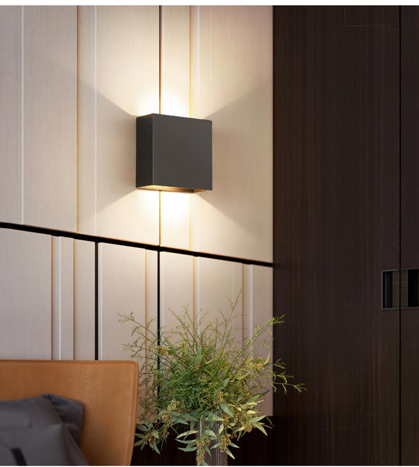 LED Wall Light Up Down Lamp Indoor Decoration Gold Aluminum wall lamp