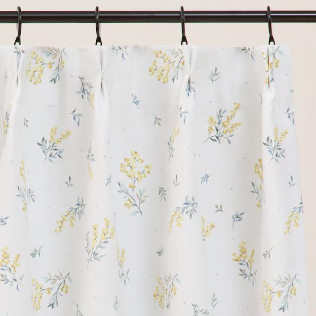 Nitori Deco Home Blackout Drape Set of NITORI 5732745 Curtains, Mimosa, DH127, 100x178cm, 2, Yellow,